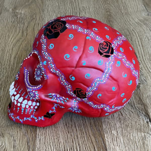 Crâne Black Rose