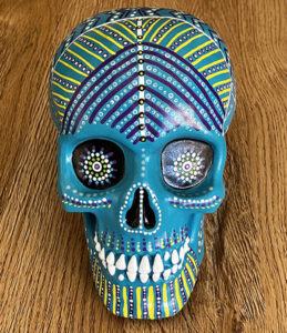Crâne Turquoise Tribal