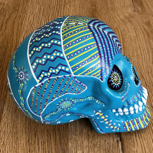 Crâne Turquoise Tribal